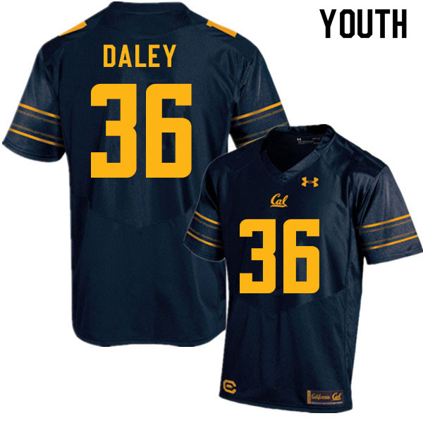 Youth #36 Grant Daley Cal Bears College Football Jerseys Sale-Navy - Click Image to Close